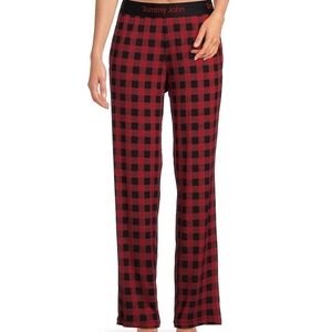 Tommy John Women's Plaid Lounge Pants - Red and Black